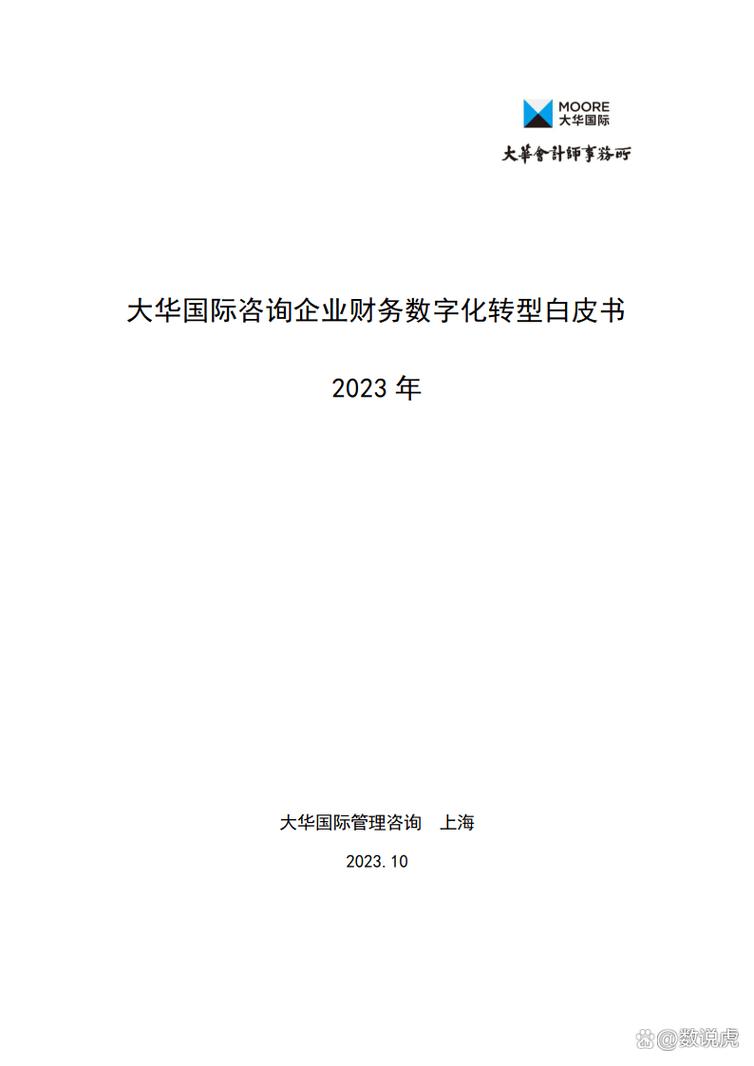 2023年咨询企业财务数字化转型白皮书